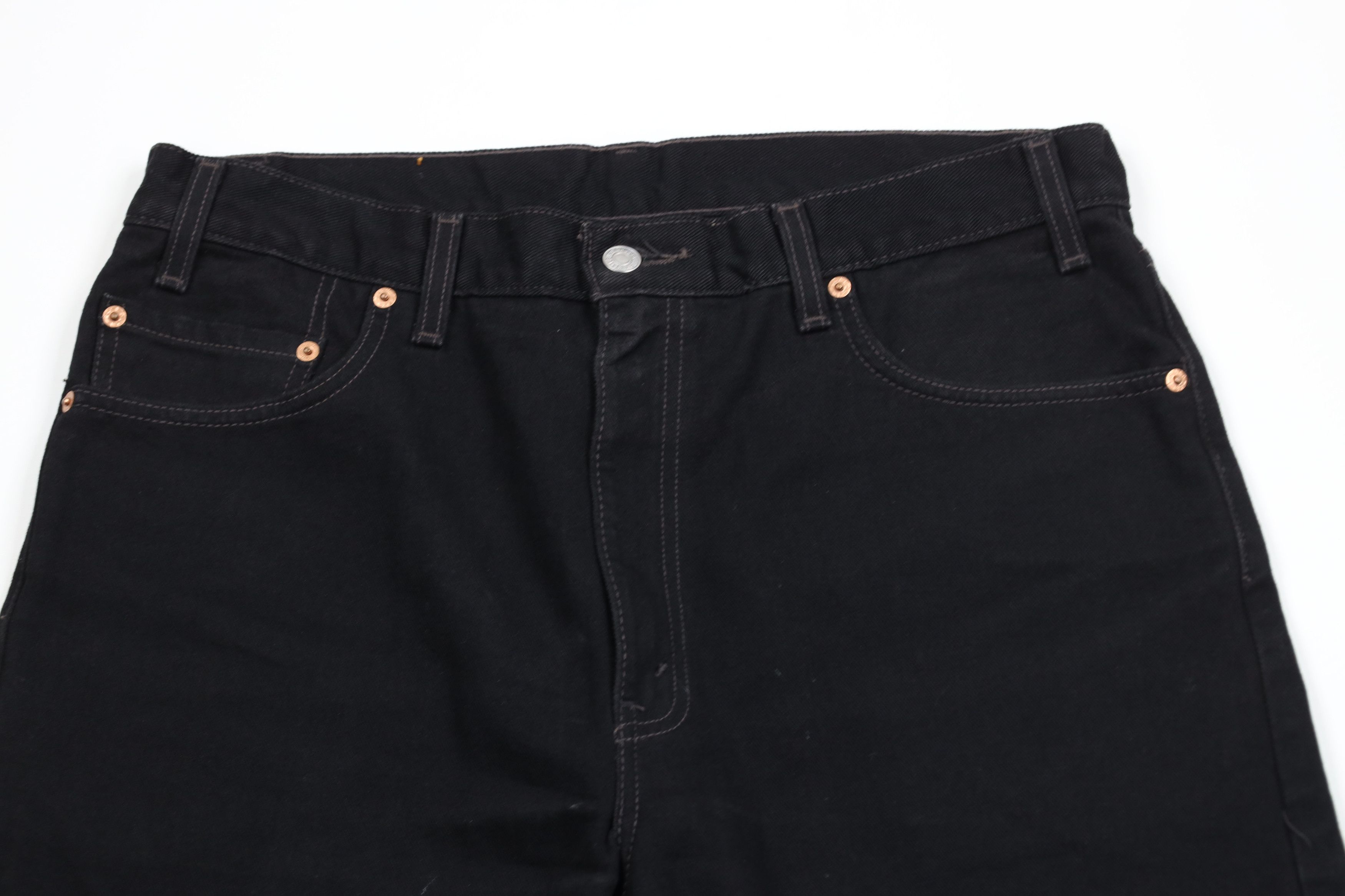 Levi's × Vintage Vintage Y2K 2000 Levis 505 Regular Straight Leg Jeans Black Size US 36 / EU 52 - 2 Thumbnail