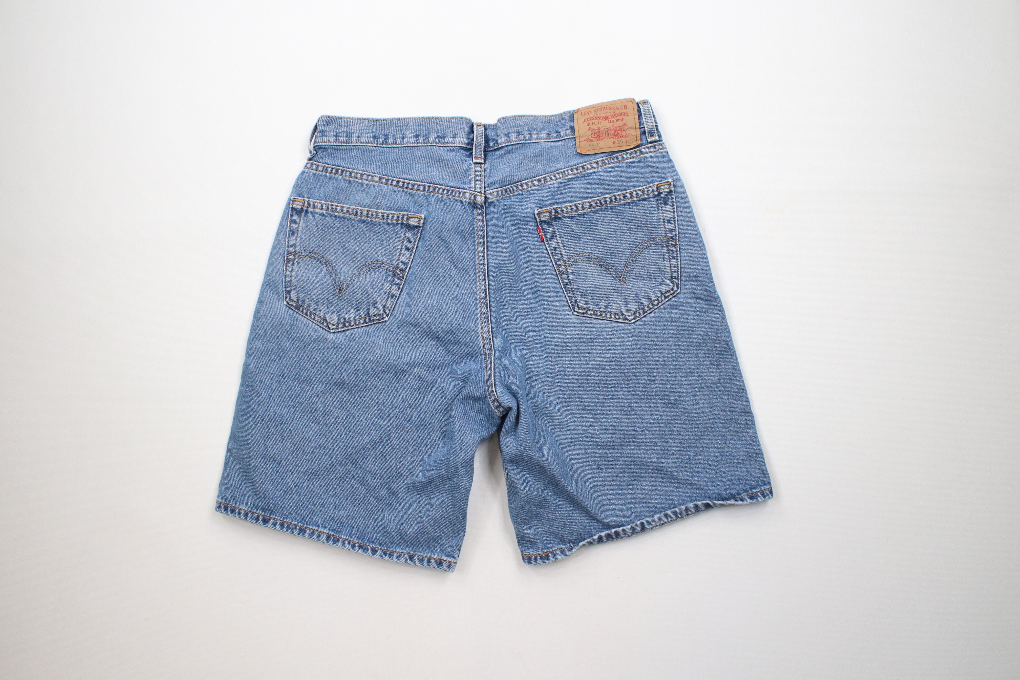 Levi's × Vintage Vintage Y2K 2003 Levis 550 Fit Denim Jean Shorts Jorts Size US 36 / EU 52 - 9 Thumbnail