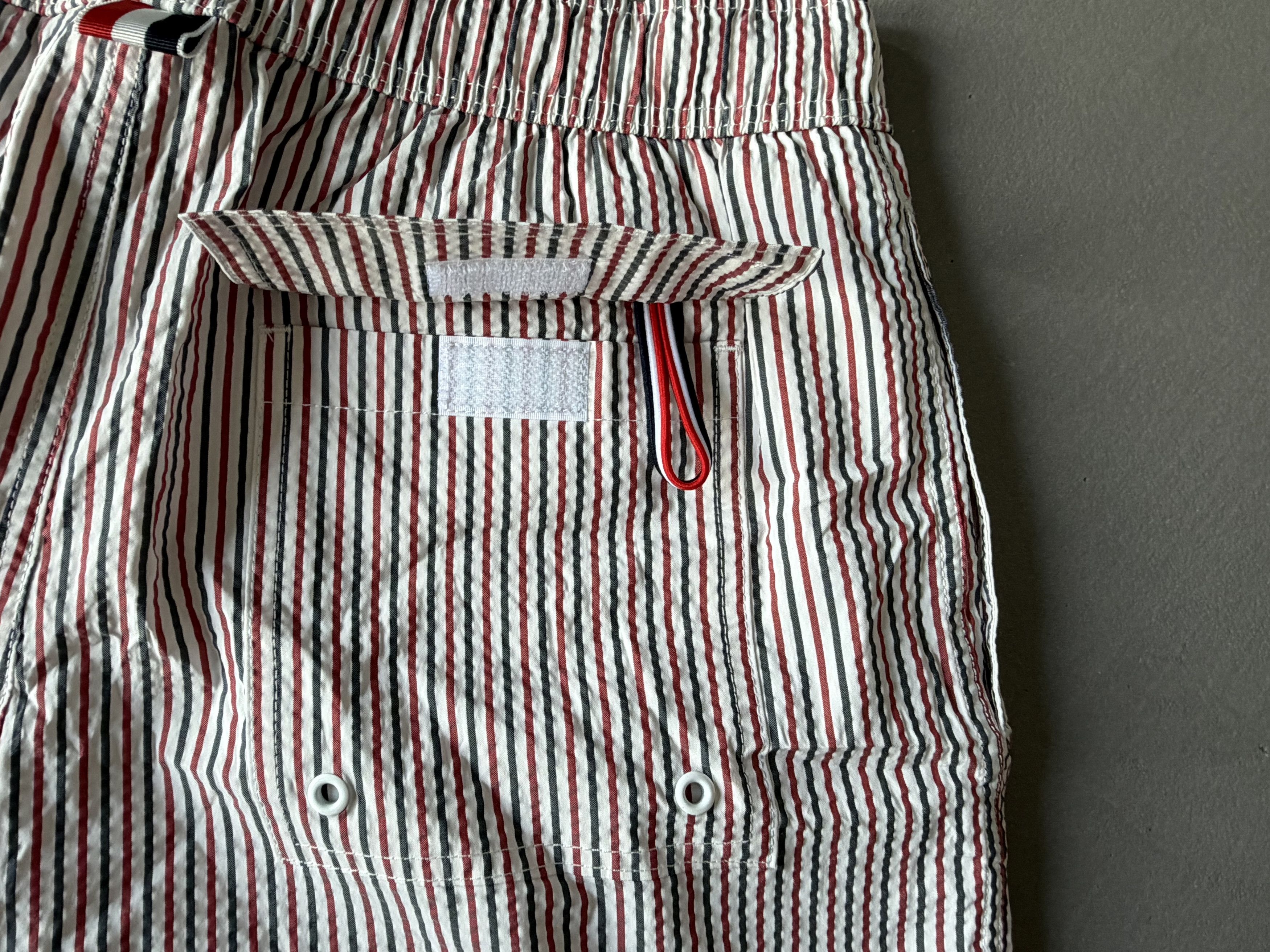 Thom Browne Thom Browne Striped Seersucker Swim Shorts, Size 1 Size US 30 / EU 46 - 4 Thumbnail