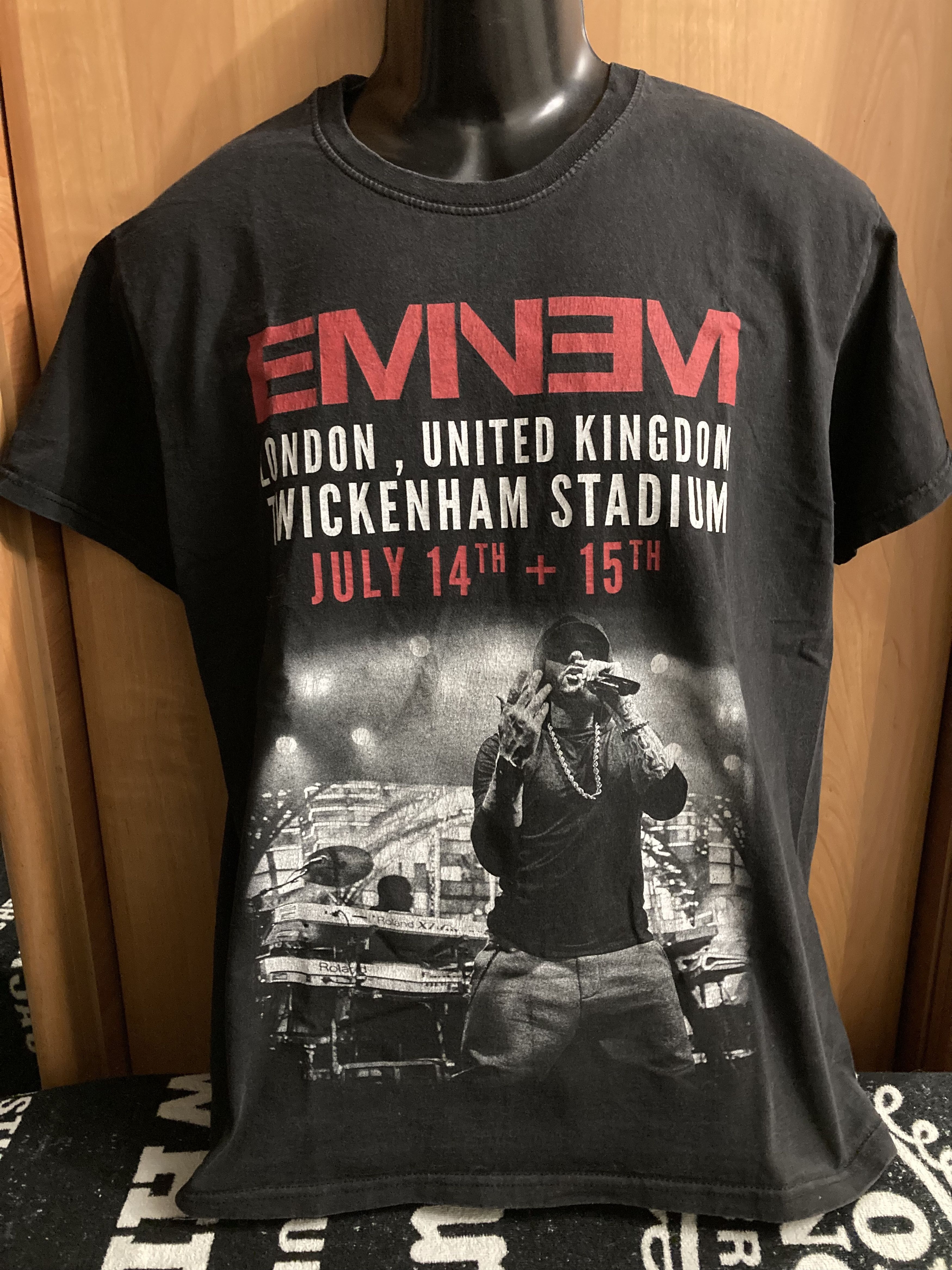 Band Tees × Eminem × Vintage vintage Eminem UK tour t shirt 2014 Size US L / EU 52-54 / 3 - 1 Thumbnail