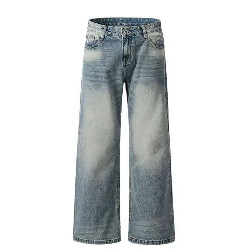 VIBE American retro straight washed loose versatile flared jeans Size US 32 / EU 48 - 1 Thumbnail