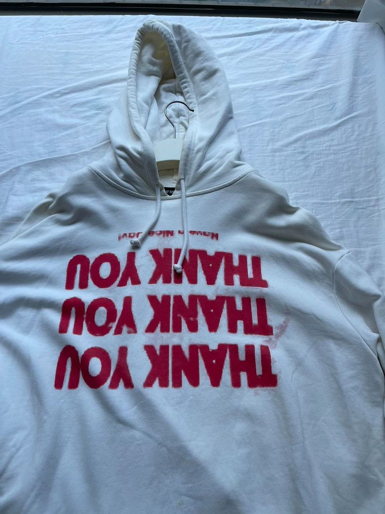 Raf Simons Raf Simons FW/17 “Thank You” Hoodie | Grailed