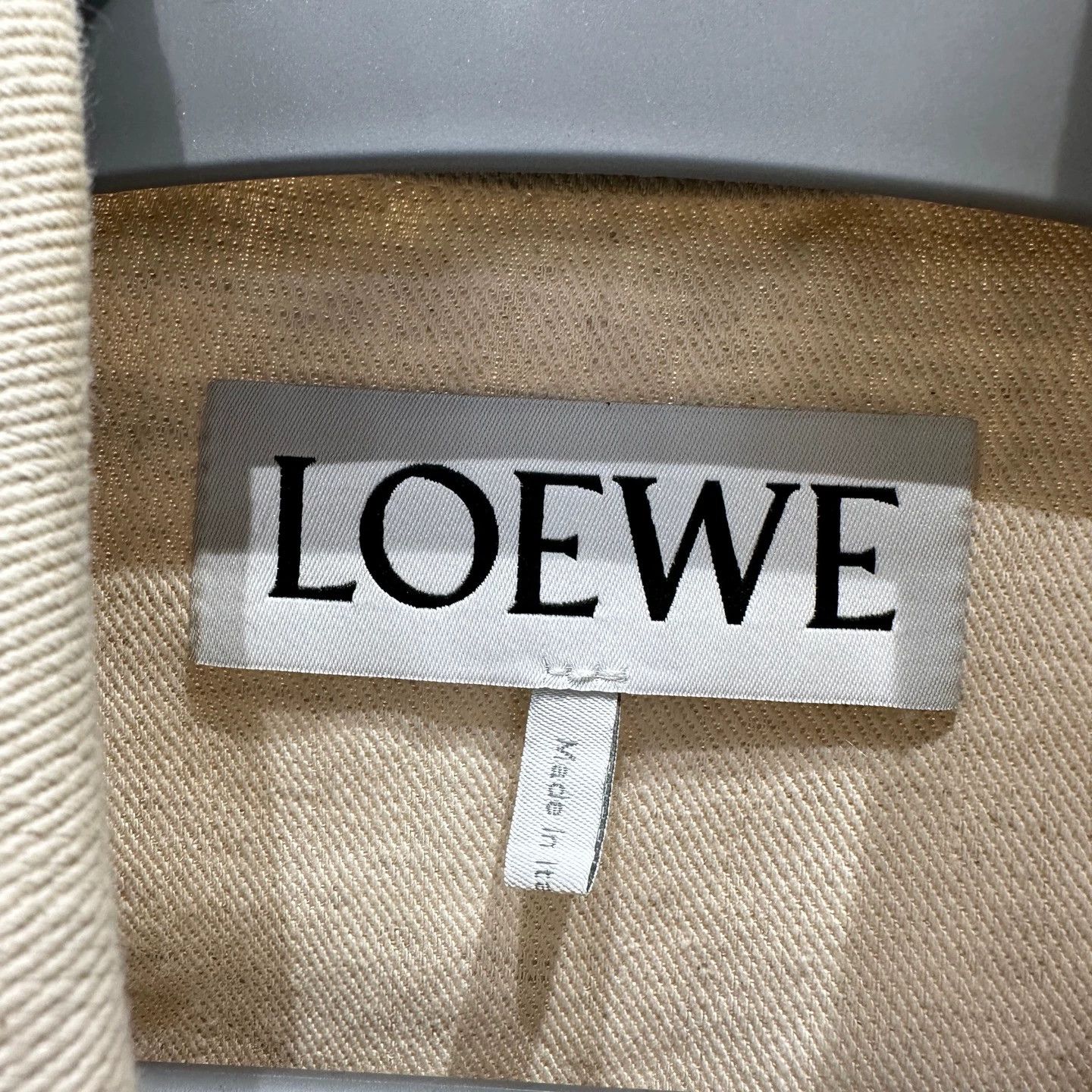 Loewe LOEWE feb224 logo patch single-breasted tied jacket 36 Size XS / US 0-2 / IT 36-38 - 3 Thumbnail