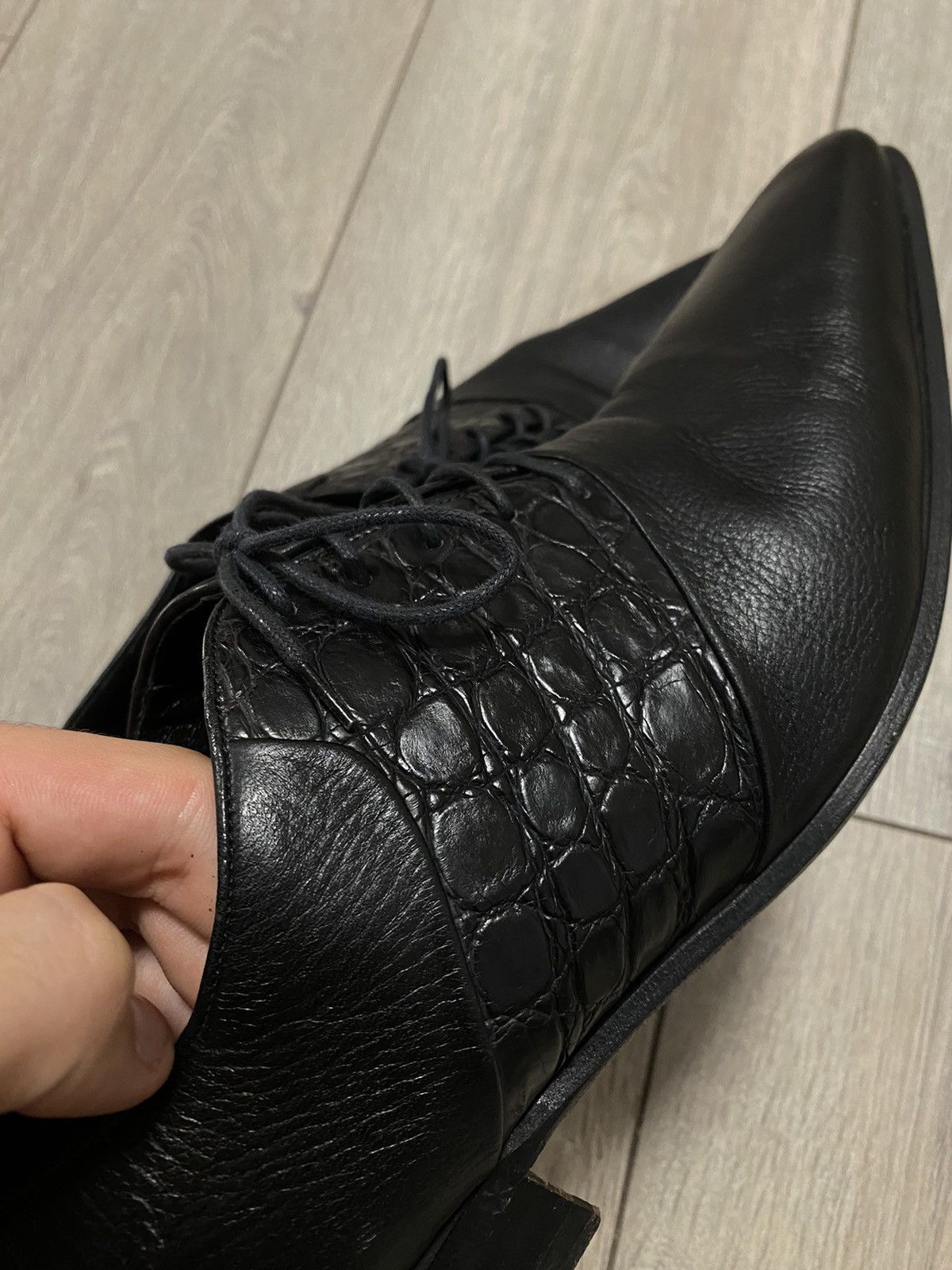 Zilli Zilli Shoes Crocodile Oxford Leather Genuine Derby Aligator Size US 8.5 / EU 41-42 - 4 Thumbnail