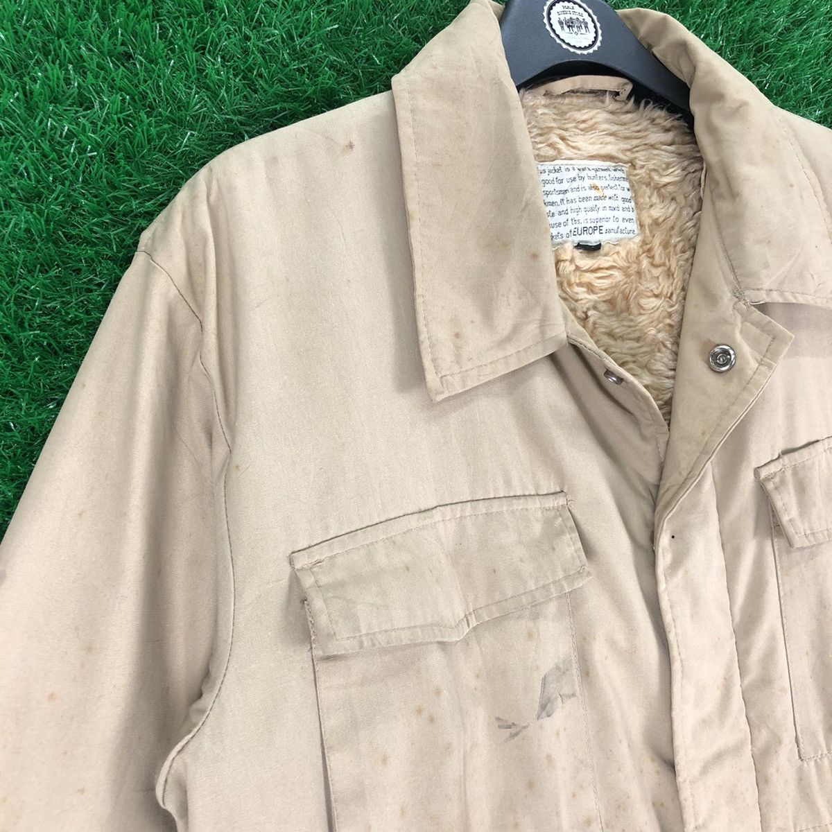 Japanese Brand Vintage 80's Workwear Field Jacket M65 Sherpa Lining Size US M / EU 48-50 / 2 - 2 Thumbnail