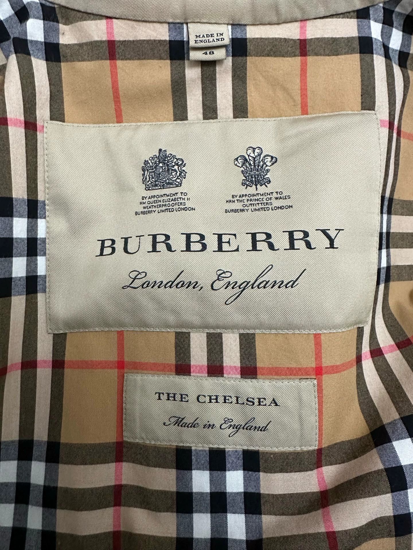 Burberry BURBERRY Chelsea Double Breasted Trench Coat Men's Khaki Size US M / EU 48-50 / 2 - 7 Thumbnail