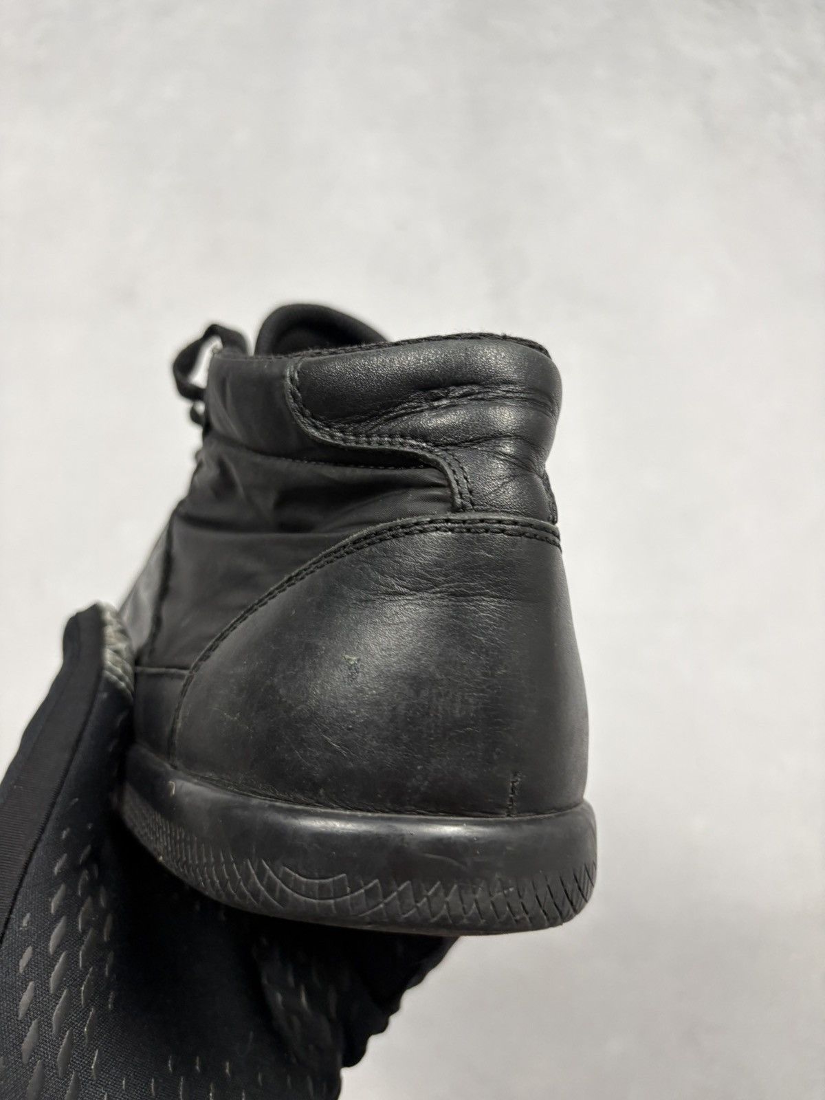 Prada Prada High-Top Sneakers Black Leather Nylon Red Tab US 9 Y2K Size US 9 / EU 42 - 19 Thumbnail