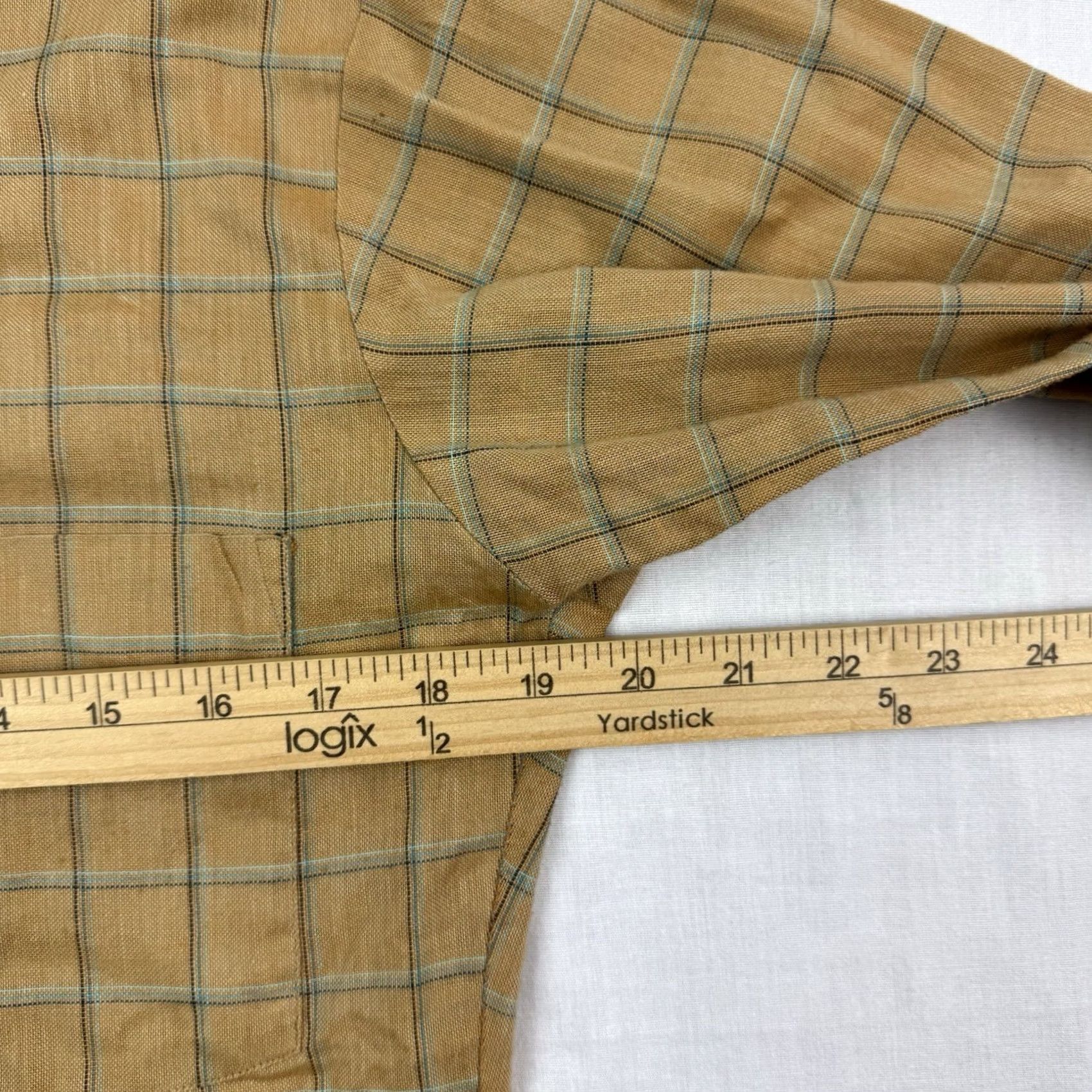 McGregor VINTAGE McGregor Button-Up Plaid Shirt Adult M Brown USA 60s 70s Shirt Men Regular Long Sleeve Button-Up Mens Size US M / EU 48-50 / 2 - 8 Thumbnail