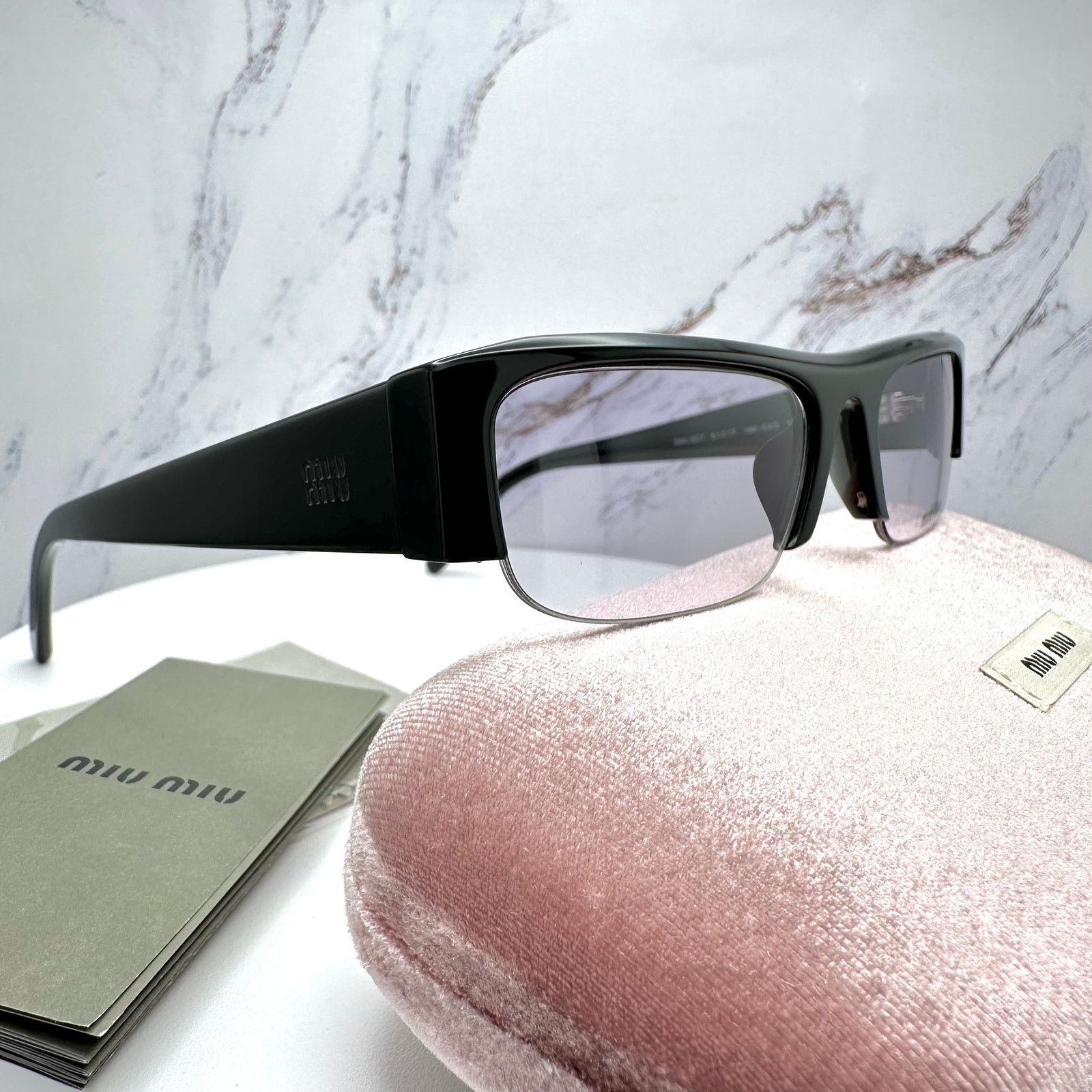 Miu Miu New MIU MIU Vedette Sunglasses Seen on Kylie Jenner MU B07S Size ONE SIZE - 11 Thumbnail