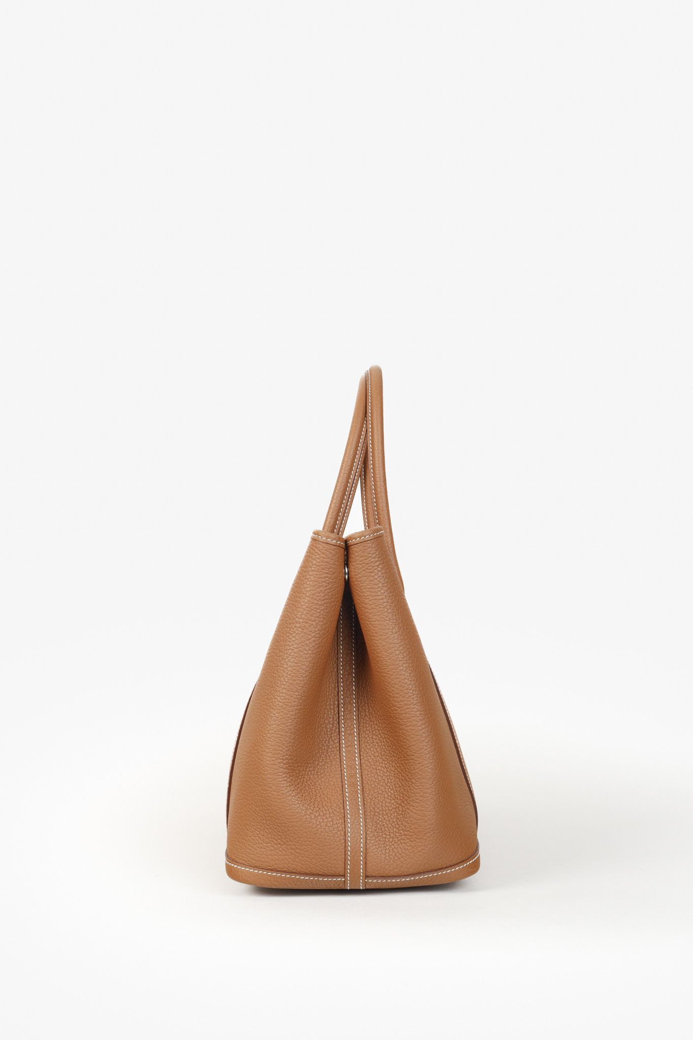 Hermes Gold Negonda Garden Party 36 Brown Leather Tote