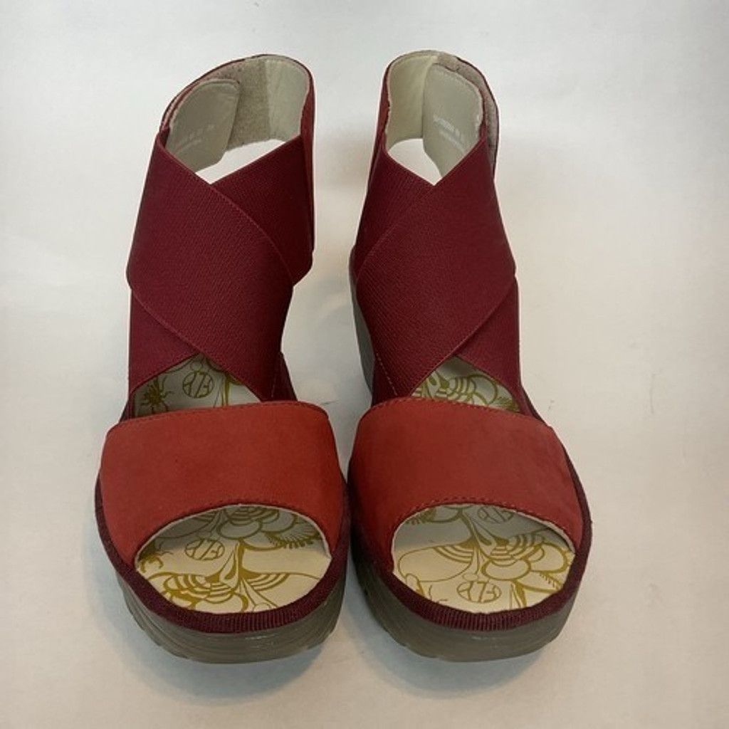 Fly London Fly London Mousse Leather Crossover Wedge Sandals Women 8.5 Size US 9 / IT 39 - 7 Thumbnail