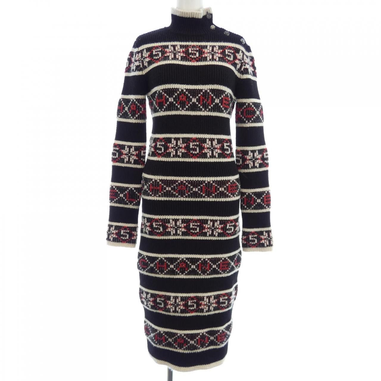 Chanel Chanel Chanel P62547K48021 Cashmere Dress Others Dresses P62547K48021 DUTY FREE for USA Size ONE SIZE - 1 Thumbnail