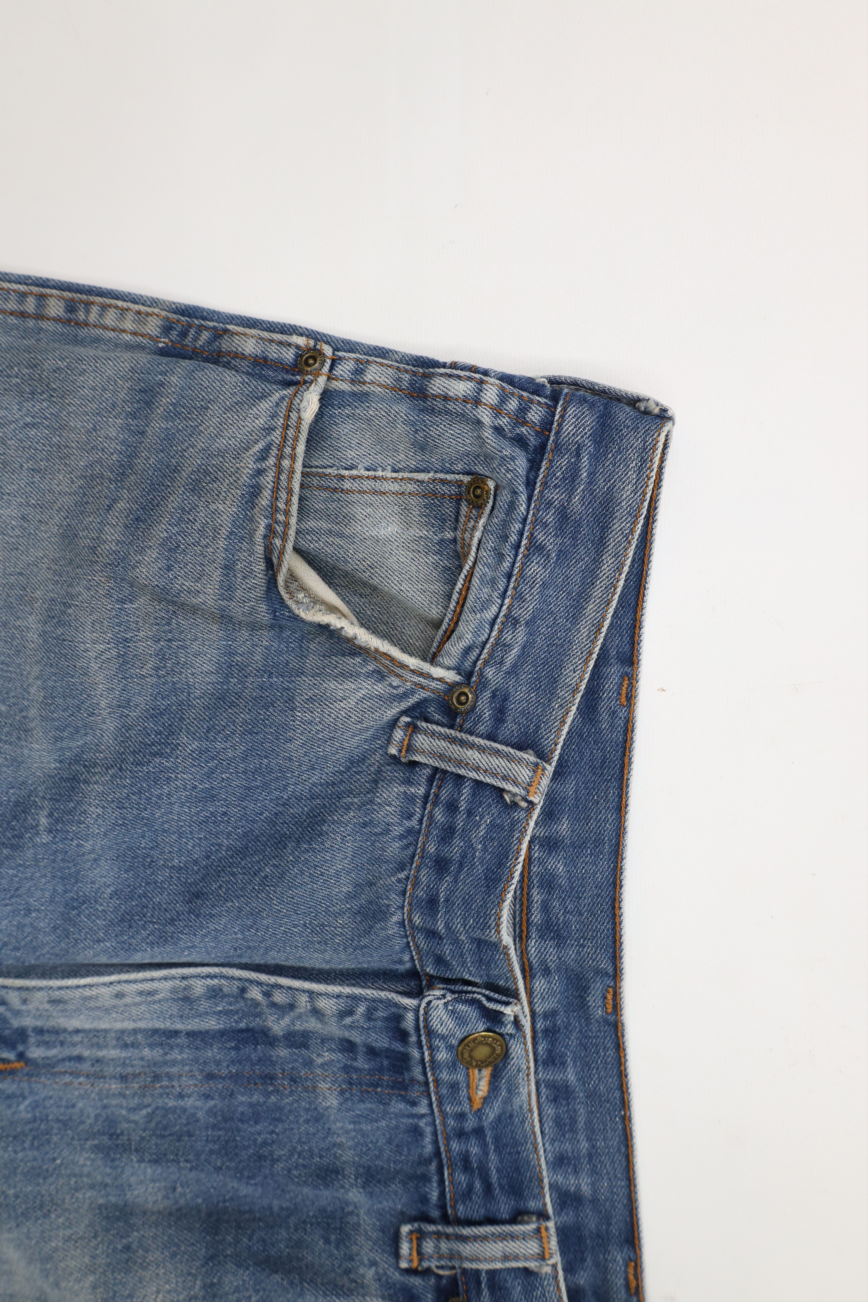 Vintage × Wrangler Vintage 80s 90s Wrangler Straight Leg Denim Jeans Blue USA Size US 34 / EU 50 - 8 Thumbnail