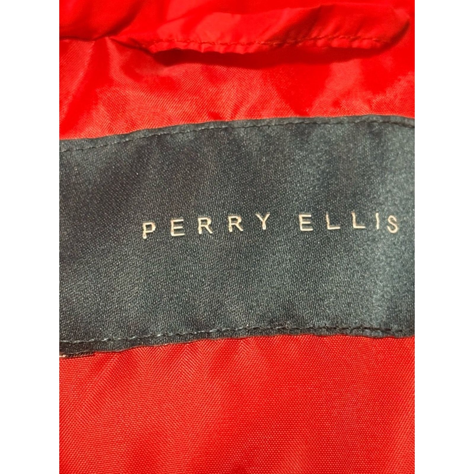 Perry Ellis Perry Ellis Red Quilted Puffer Vest with Black Trim Size US M / EU 48-50 / 2 - 11 Thumbnail