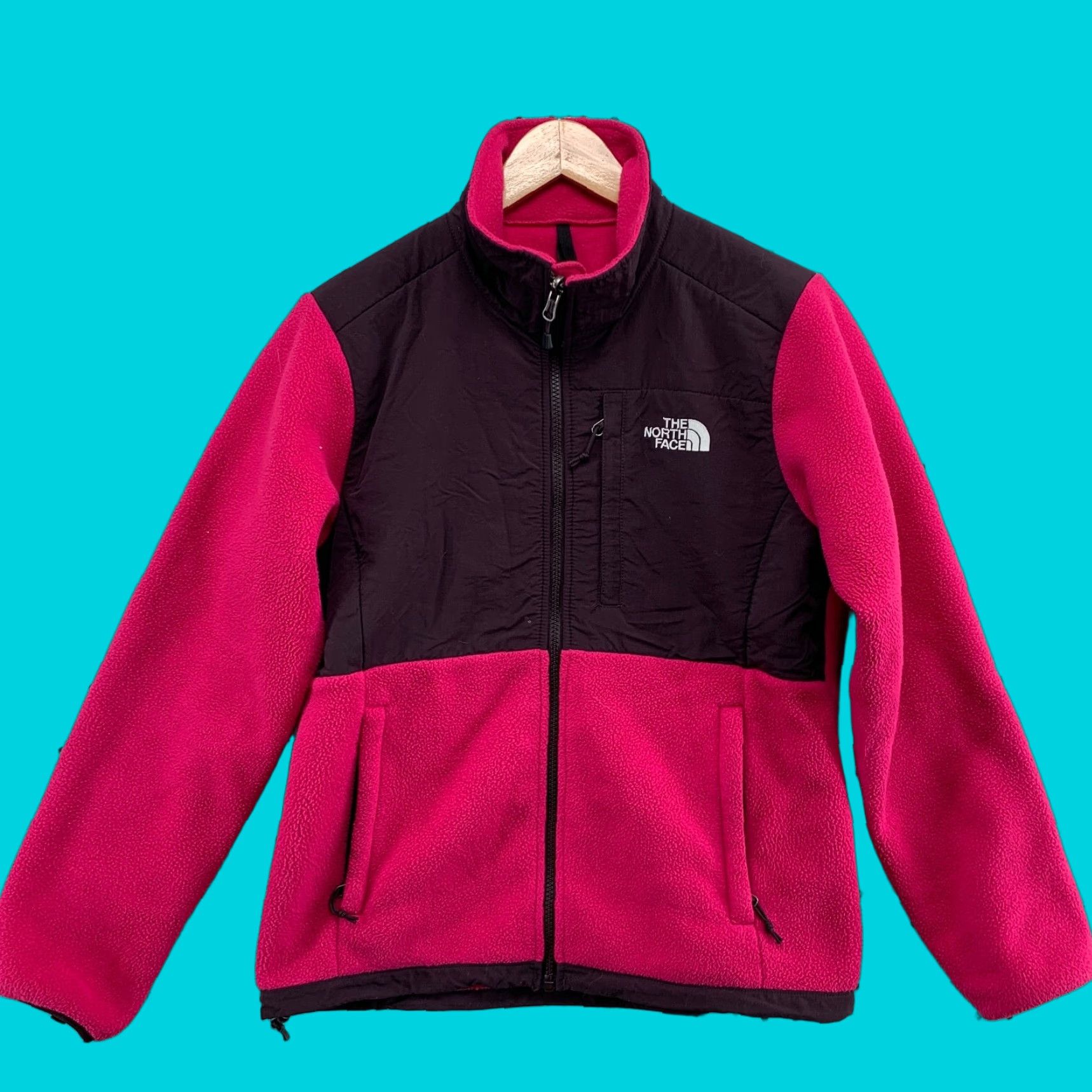 The North Face VINTAGE The North Face Denali Jacket Womens Small Full Zip Pink Fleece Long Sleeve Coat Size S / US 4 / IT 40 - 1 Thumbnail