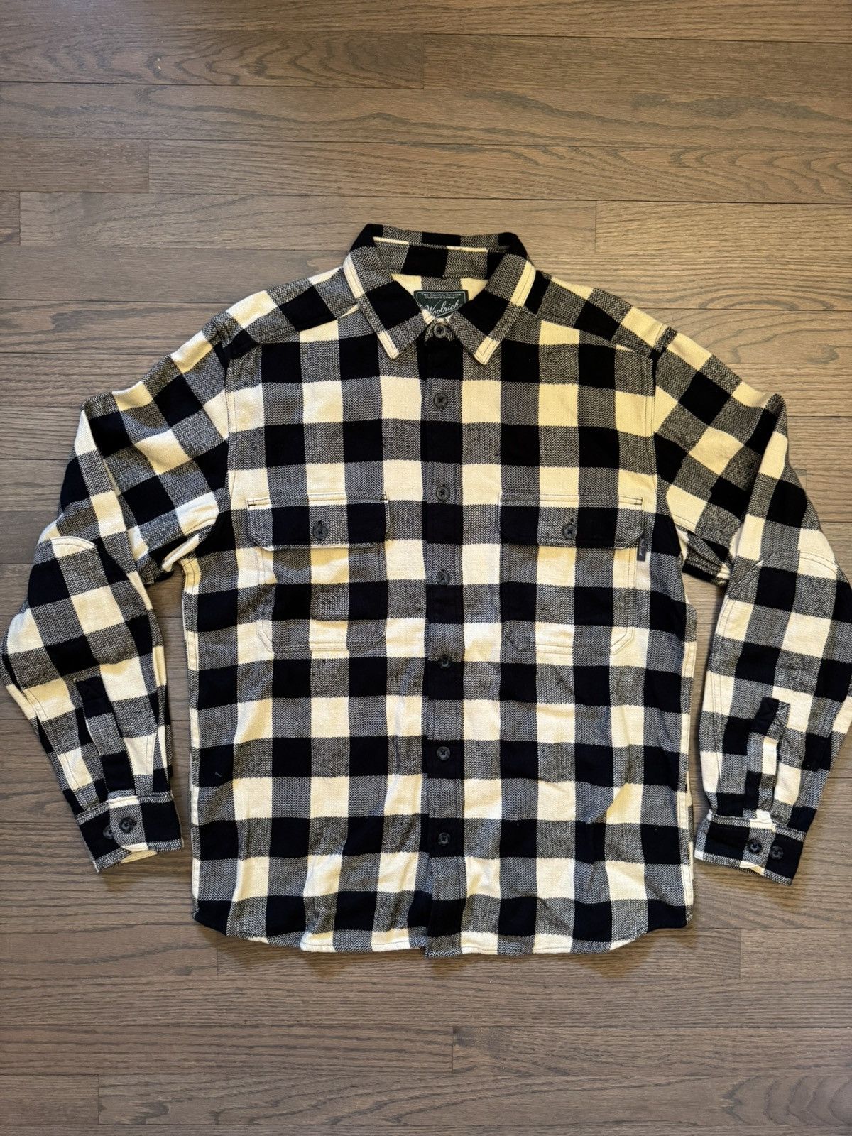 Woolrich Woolen Mills Woolrich Black & Cream Flannel Size US M / EU 48-50 / 2 - 1 Thumbnail
