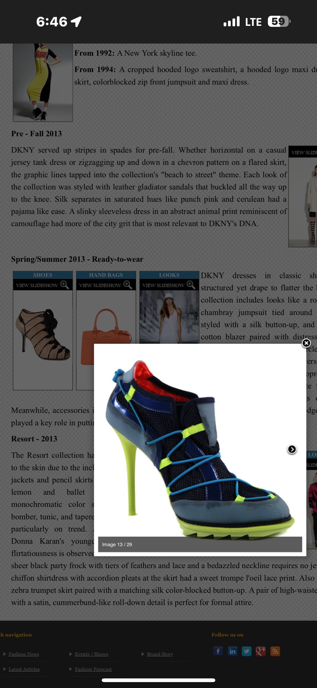 DKNY DKNY SS 2013 RTW - Athletic Heels - Runway Piece Size US 10 / IT 40 - 12 Thumbnail