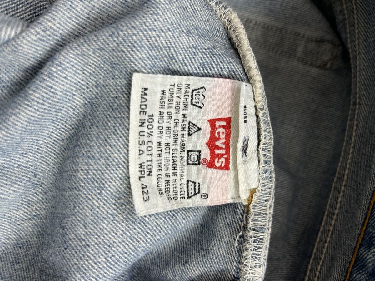 Levi's Vintage Clothing 🇺🇸1990s Vintage Levis 501 LVC 30x34 Light Blue Straight Jeans Size US 30 / EU 46 - 13 Thumbnail