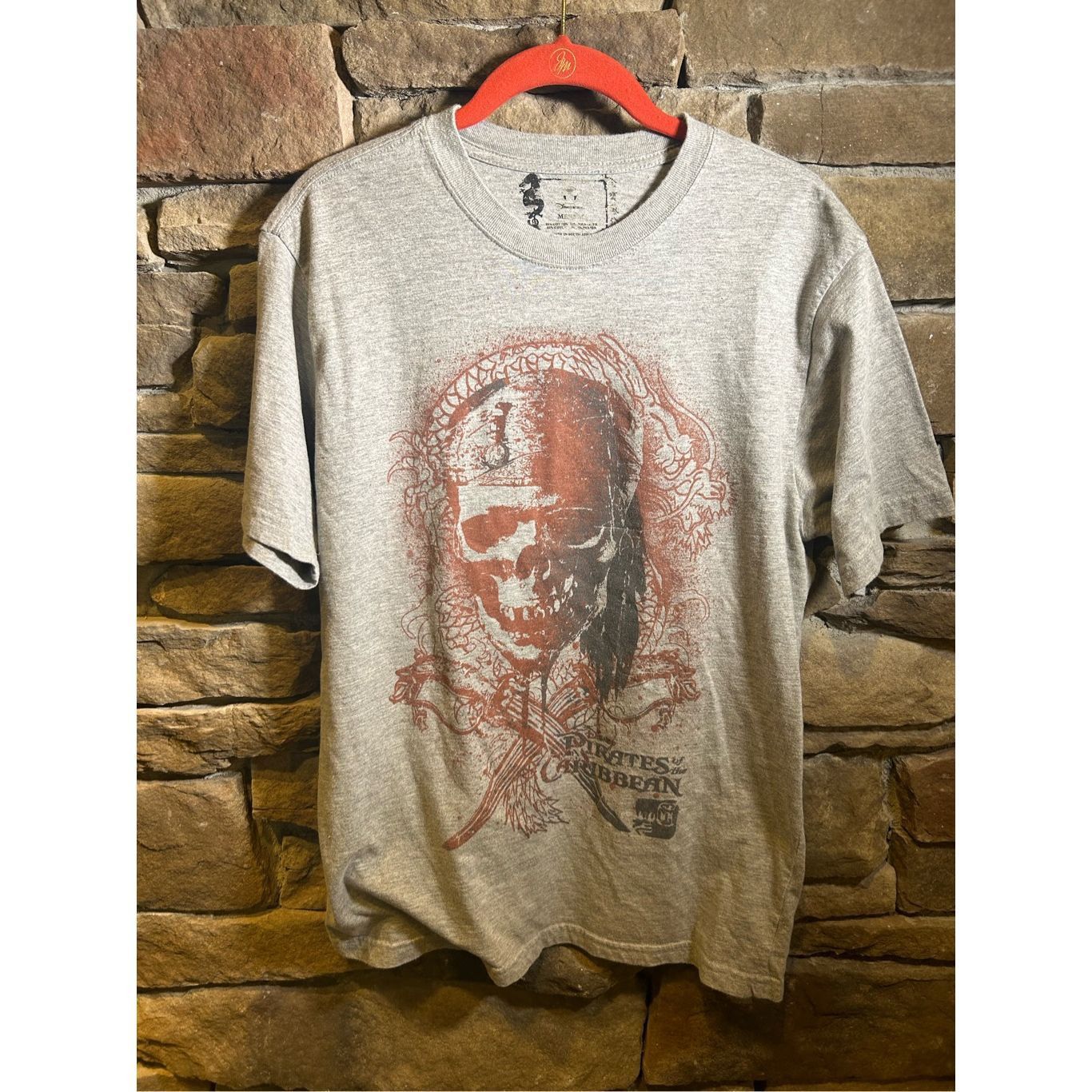 Vintage Vintage Y2K Pirates of the Carribean Tshirt Grey Size US M / EU 48-50 / 2 - 1 Thumbnail