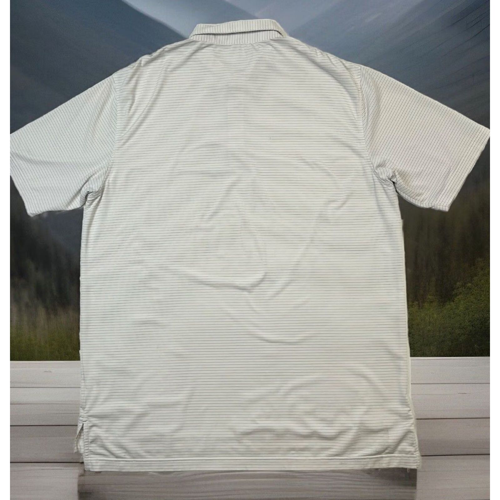 Peter Millar Peter Millar Summer Comfort Polo Shirt Mens XL White Striped Golf Performance breathable moisture-wicking quick-dry stretch lightweight Size US XL / EU 56 / 4 - 2 Thumbnail