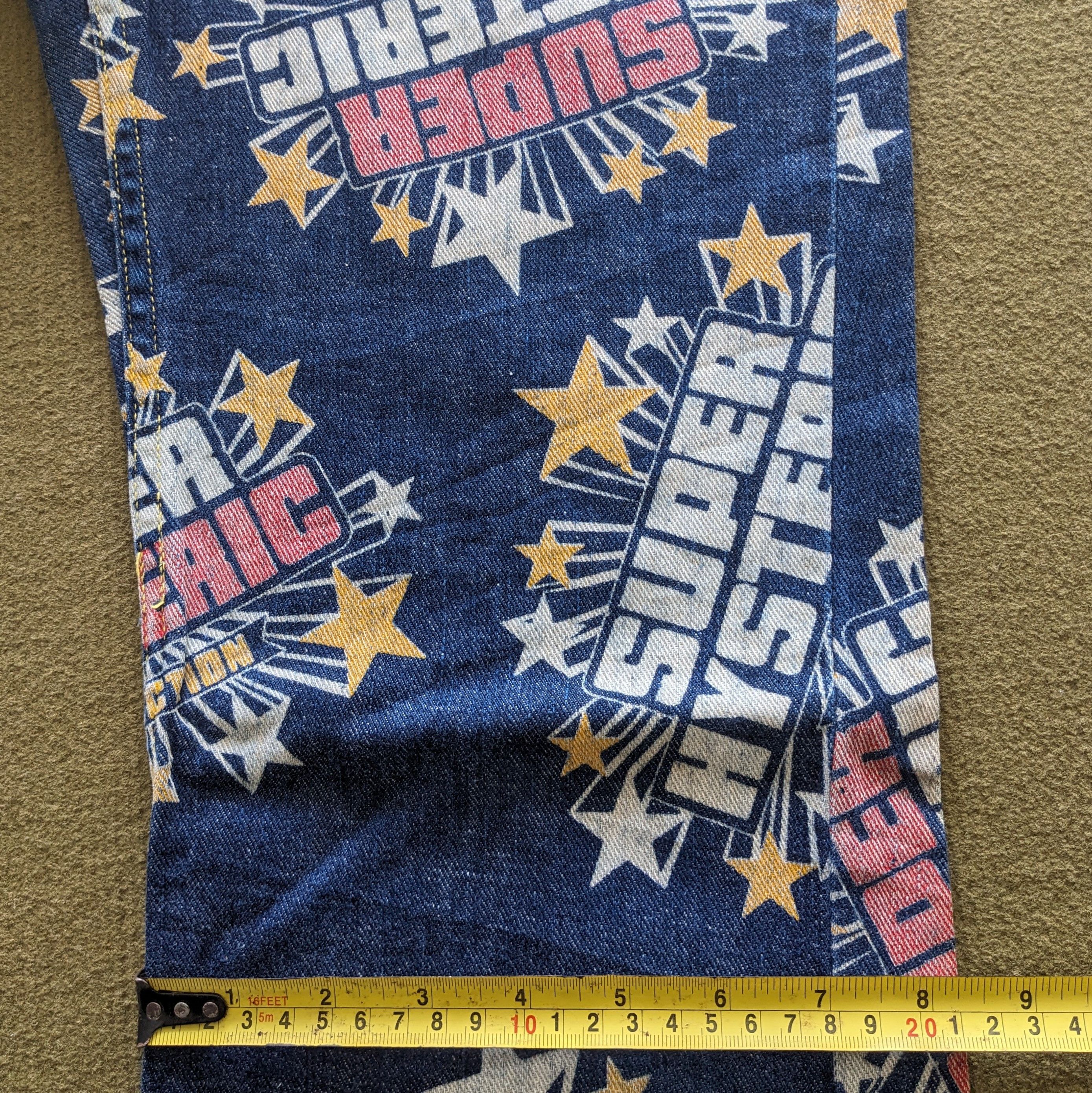 Hysteric Glamour Vintage HYSTERIC GLAMOUR KINKY Overprinted Denim Jeans Size US 29 - 9 Thumbnail
