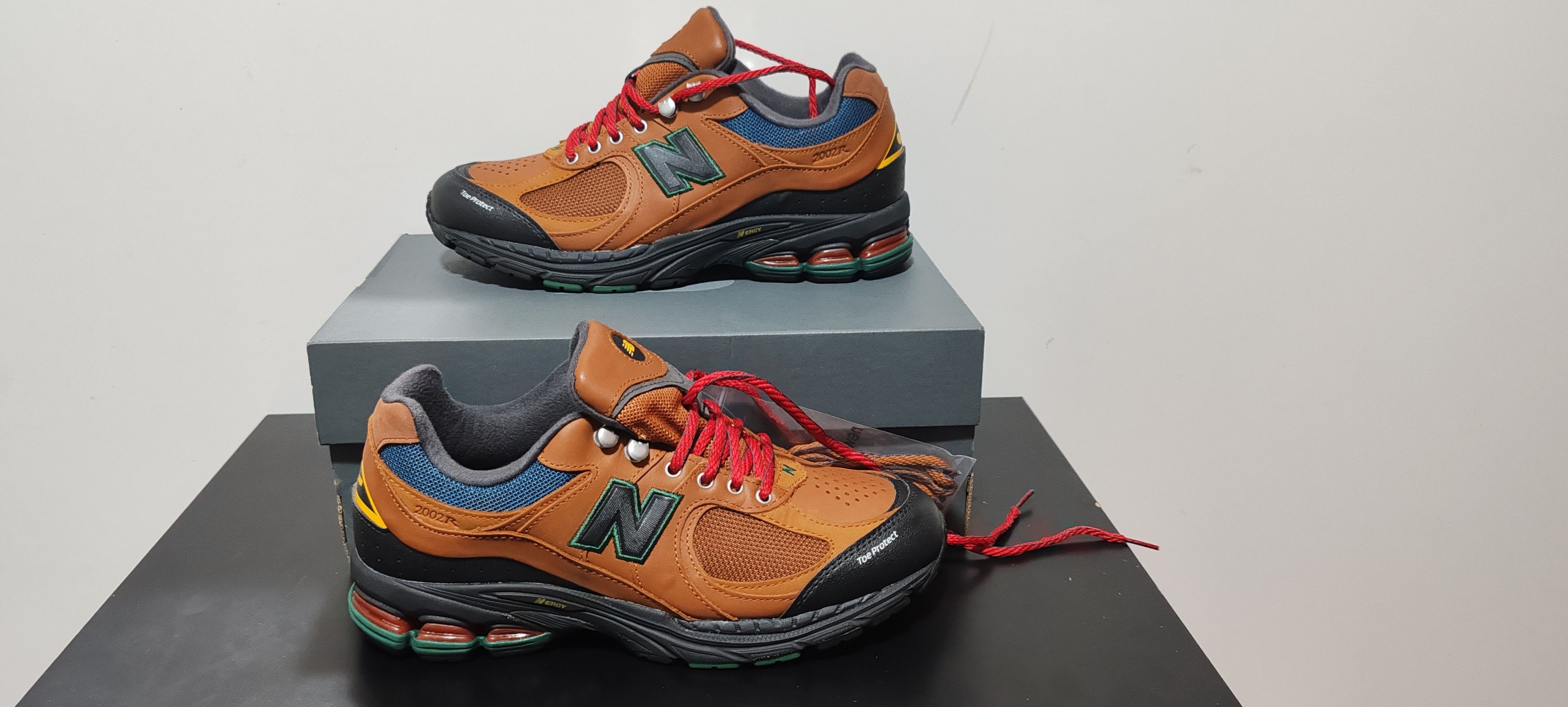 New balance cuir marron hotsell