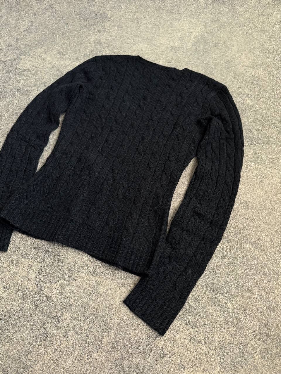Polo Ralph Lauren Ralph Lauren Black Label Cable-Knit 100% Cashmere Sweater Size S / US 4 / IT 40 - 8 Thumbnail