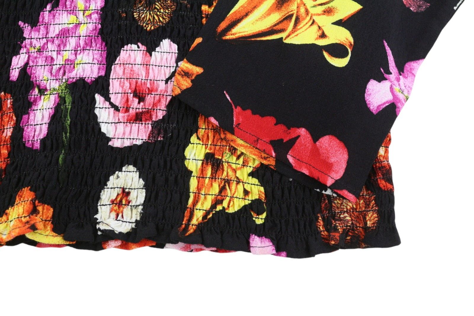 Desigual BLUS ROSA L Colourful Floral Cropped Blouse 88936 Size L / US 10 / IT 46 - 7 Thumbnail