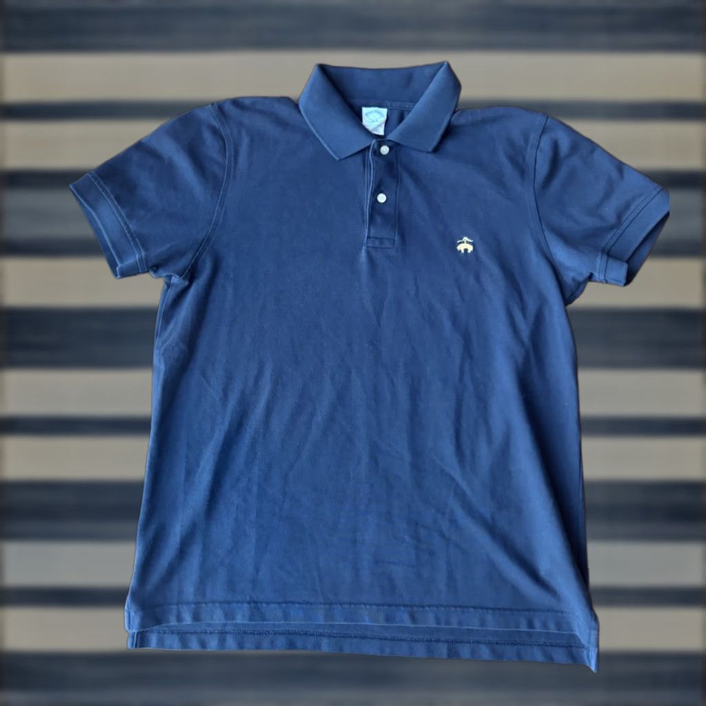 Brooks Brothers Brooks Brothers Performance Slim Fit Polo Shirt Men’s Large Blue Short Sleeve Shirt Polo Mens Slim Fit Performance Blue Size US L / EU 52-54 / 3 - 1 Thumbnail