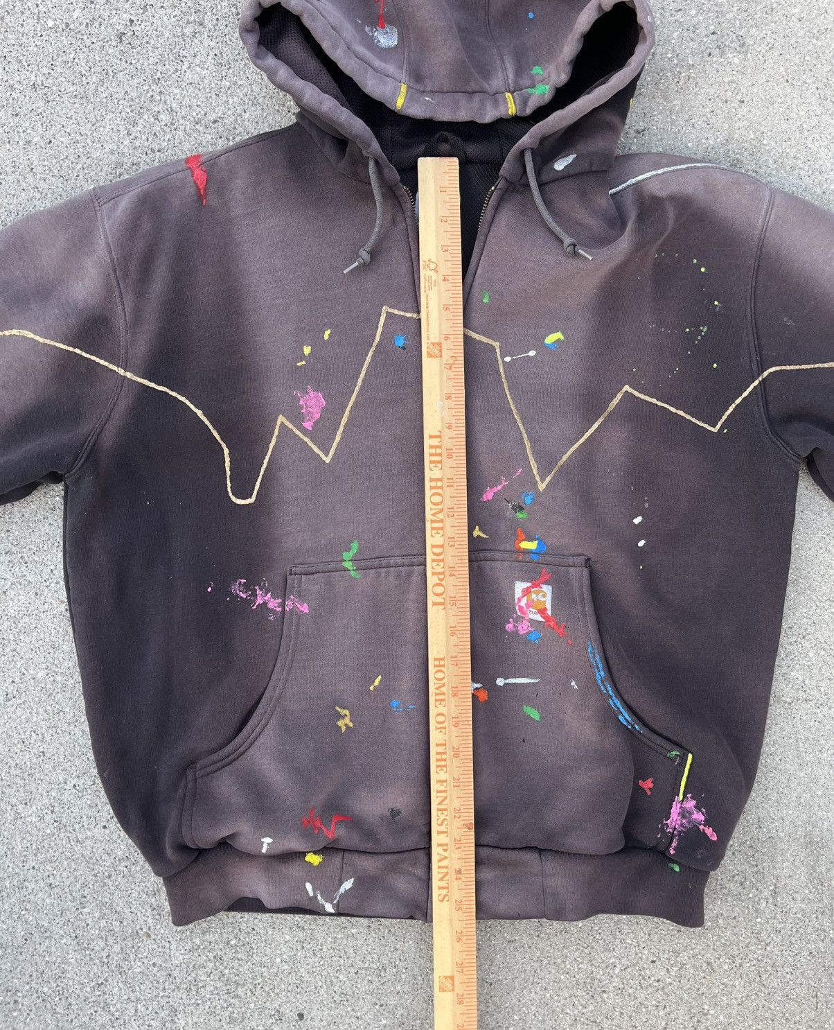 Carhartt Custom Carhartt Thermal Zip Up Hoodie Sun Fade Distressed Size US L / EU 52-54 / 3 - 6 Thumbnail