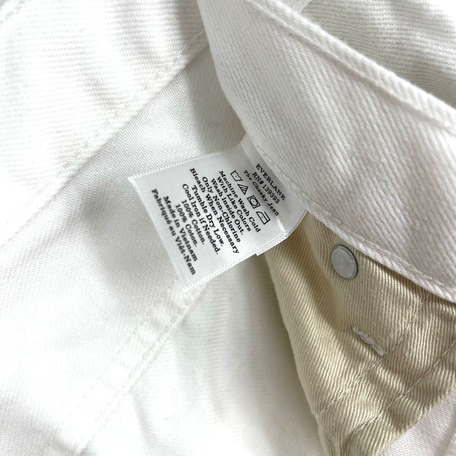 Everlane Everlane The Cheeky Jean Button Fly White Size 27 Regular Size 27" / US 4 / IT 40 - 6 Thumbnail