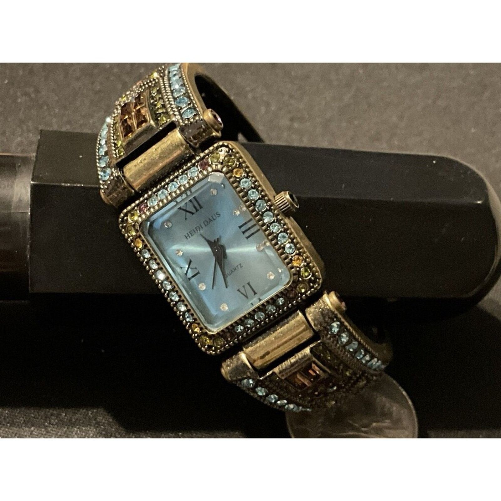 Other Heidi Daus Rhinestone Hinged Band Watch, Needs Battery Size ONE SIZE - 1 Thumbnail