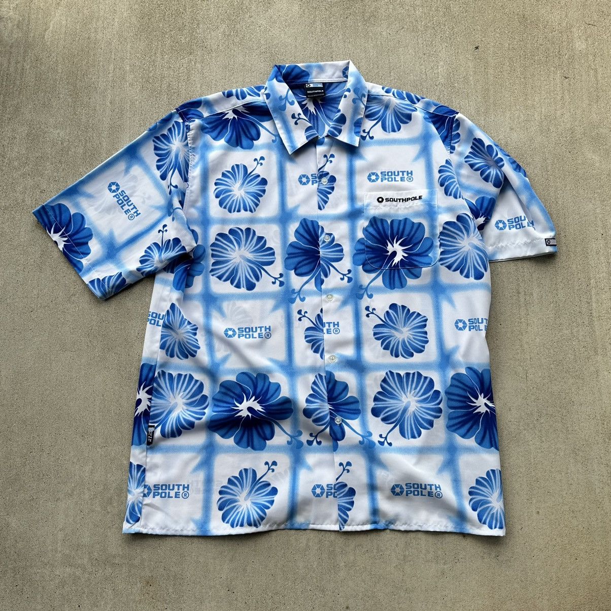 Southpole × Vintage Vintage Southpole Hawaiian Shirt AOP Y2K Floral Size US XL / EU 56 / 4 - 1 Thumbnail