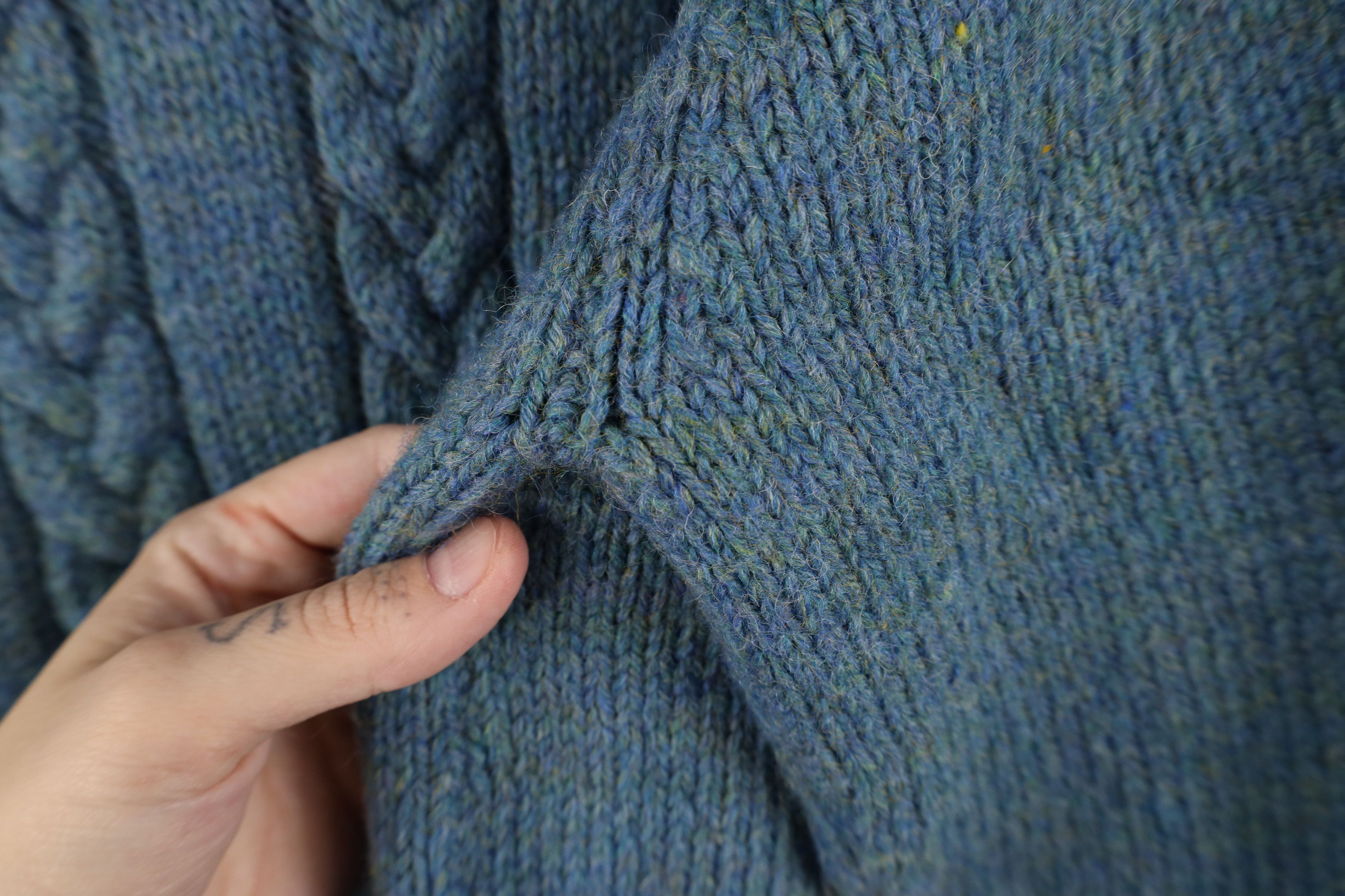 Vintage Vintage 50s 60s Rockabilly Wool Chunky Cable Knit Sweater Size S / US 4 / IT 40 - 7 Thumbnail