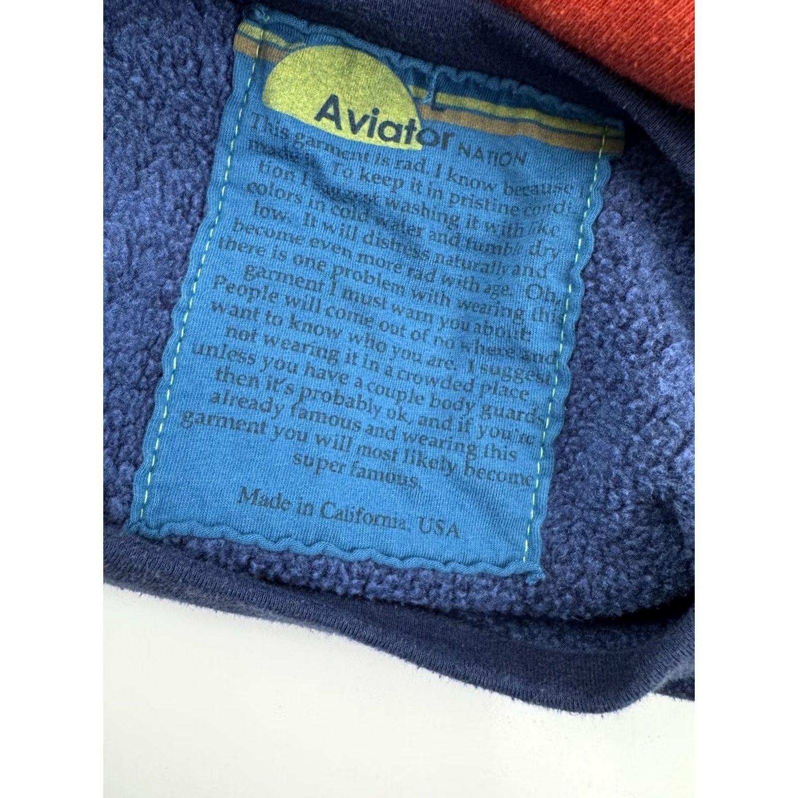 Aviator Nation VINTAGE Aviator Nation Embroidered Womens Sweatshirt Pullover L Red / Blue Sweatshirt Womens L Embroidered Aviator Nation Sweatshirt Size L / US 10 / IT 46 - 4 Thumbnail