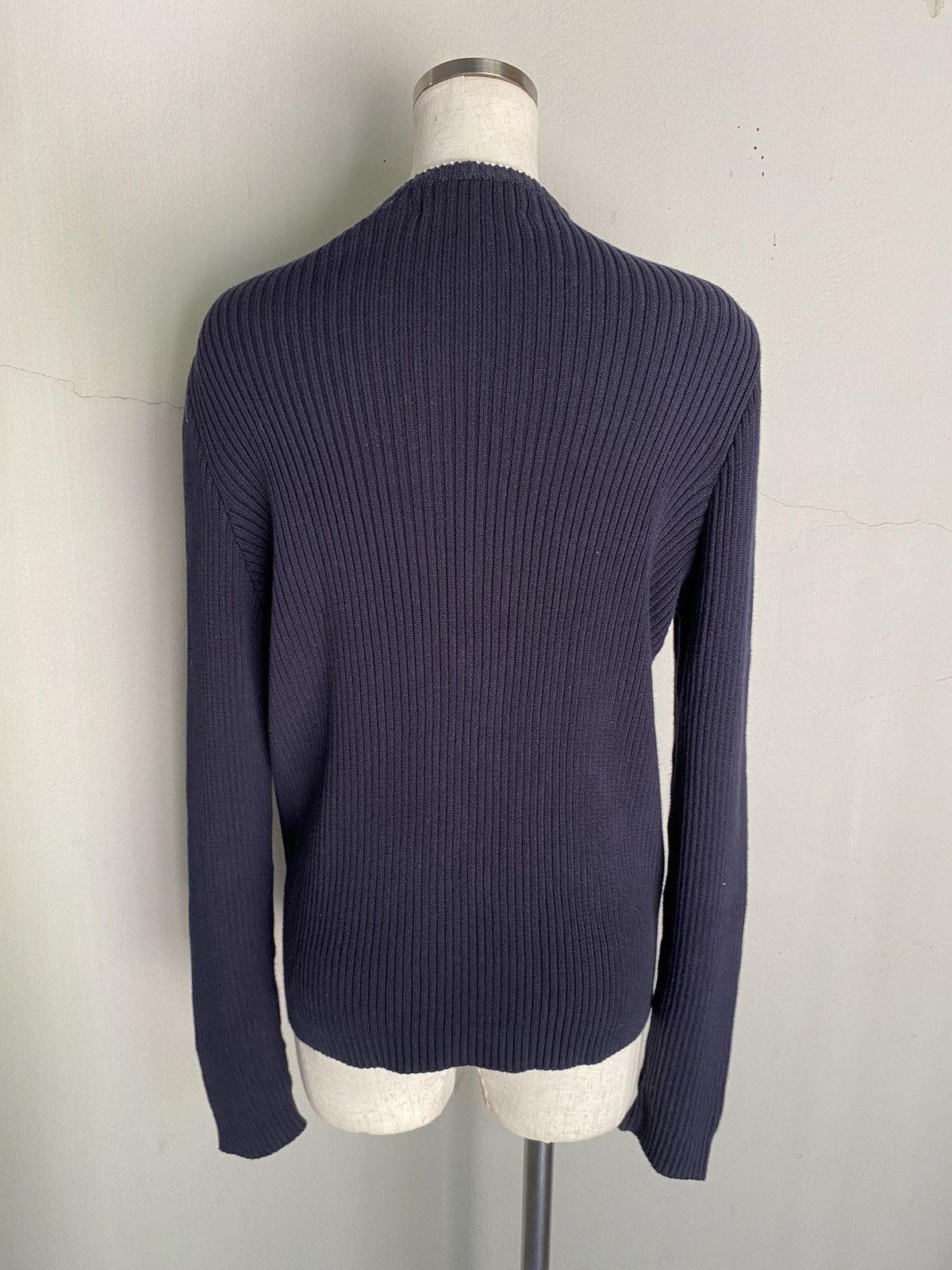 Versace GIANNI VERSACE Black Zip-Up Knit Cardigan Size M / US 6-8 / IT 42-44 - 2 Thumbnail