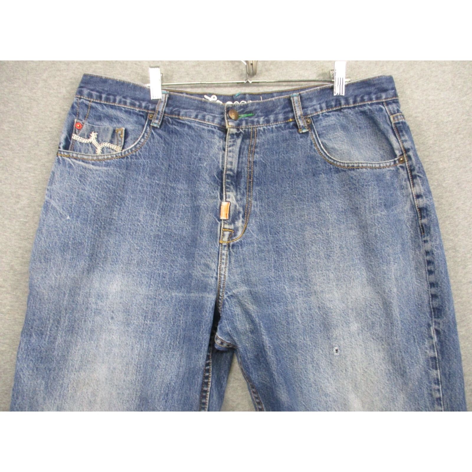 Southpole LRG Jeans Mens 40x32 Denim Baggy Y2k Southpole Style Skater Blue Size US 40 / EU 56 - 3 Thumbnail