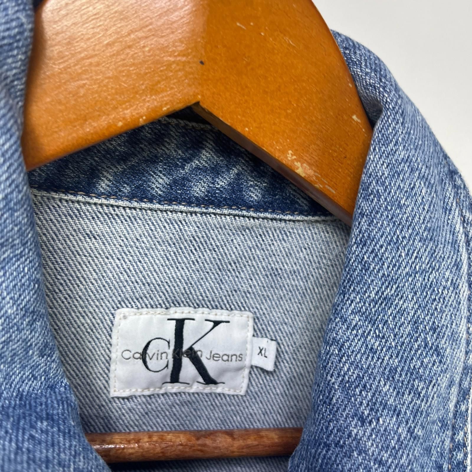 Calvin Klein Vintage 90s Calvin Klein Denim Jean Jacket XL Size US XL / EU 56 / 4 - 5 Thumbnail
