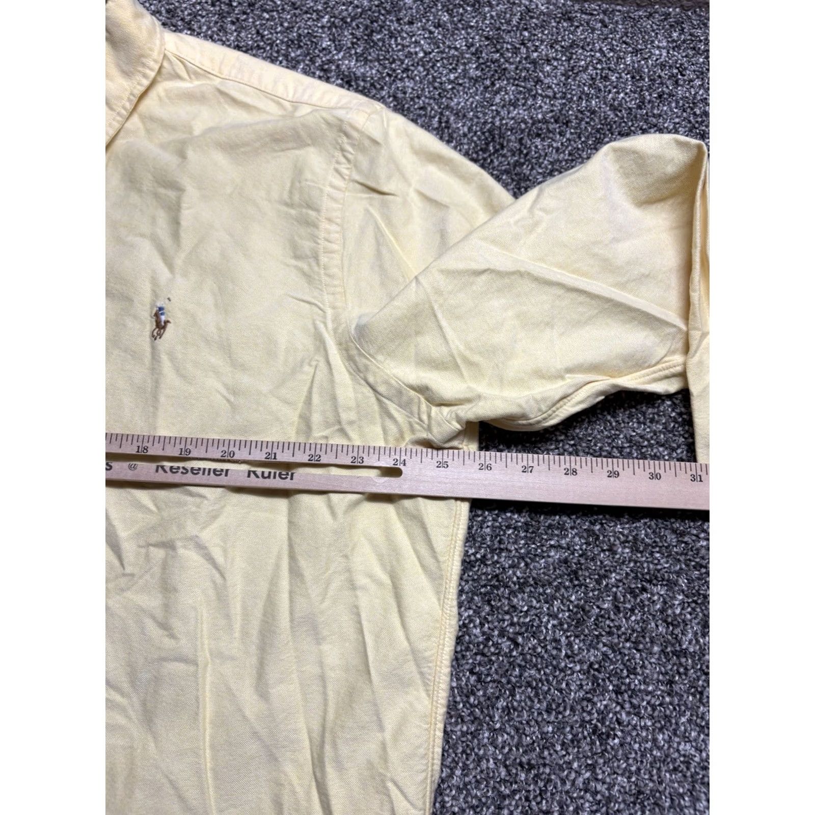 Polo Ralph Lauren Polo Ralph Lauren The Iconic Oxford Shirt Button Up Mens XL Solid Yellow Preppy Shirt Size US XL / EU 56 / 4 - 6 Thumbnail