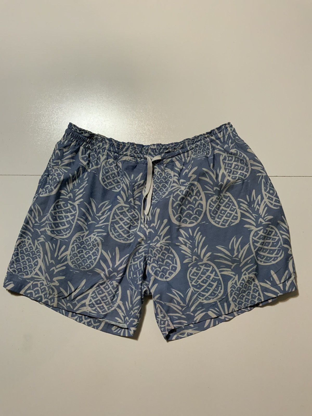 Chubbies Chubbies Faded Blue Pineapple The Thigh Napples 5.5” Shorts Size US 36 / EU 52 - 2 Thumbnail