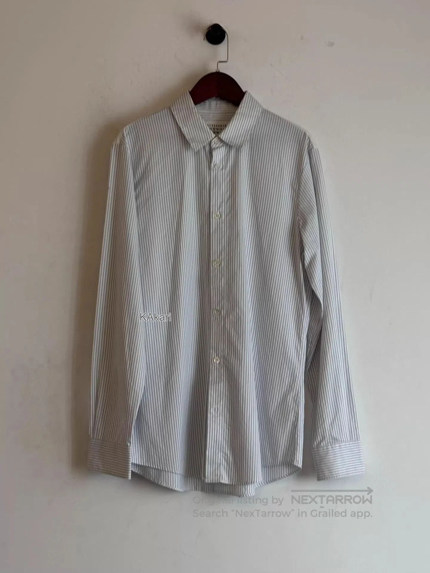 Maison Margiela White Striped Long Sleeve Button. Size US S / EU 44-46 / 1 - 3 Thumbnail