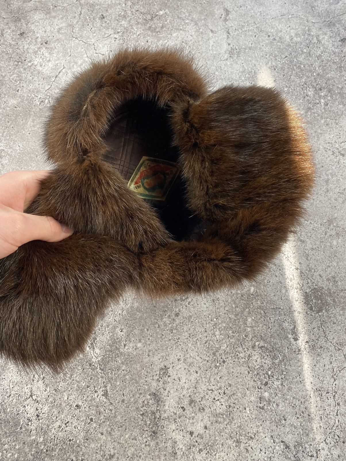 Vintage Vintage Real Fur-leather Trapper Cap Ushanka Hat Fox Winter Size ONE SIZE - 8 Thumbnail