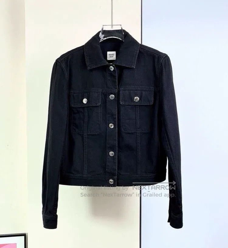 Hermes Hermes Black Denim Jacket Size XS / US 0-2 / IT 36-38 - 1 Thumbnail
