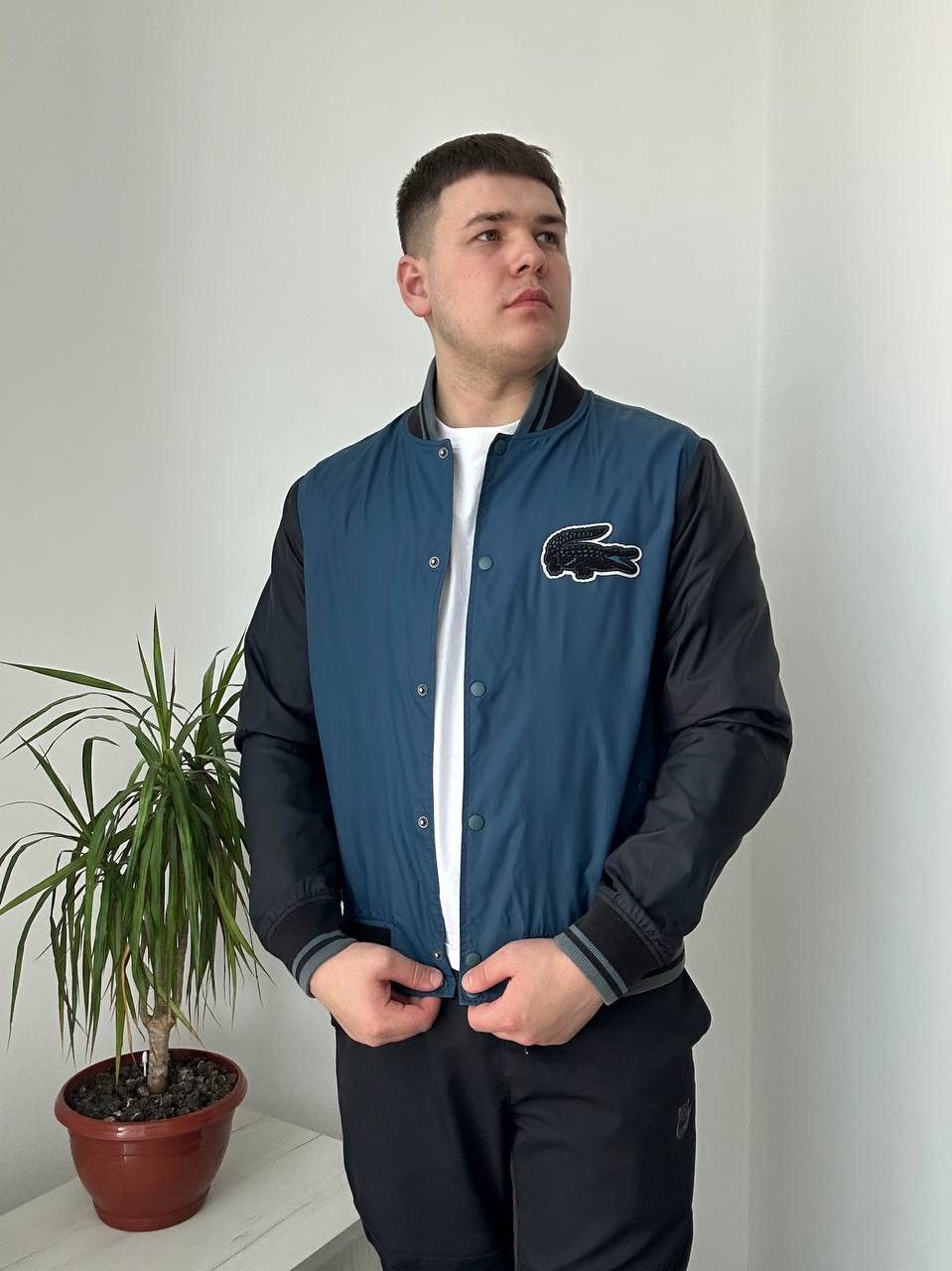 Lacoste × Vintage Vintage Lacoste Live Blue Light Big Logo Jacket Size US L / EU 52-54 / 3 - 14 Thumbnail
