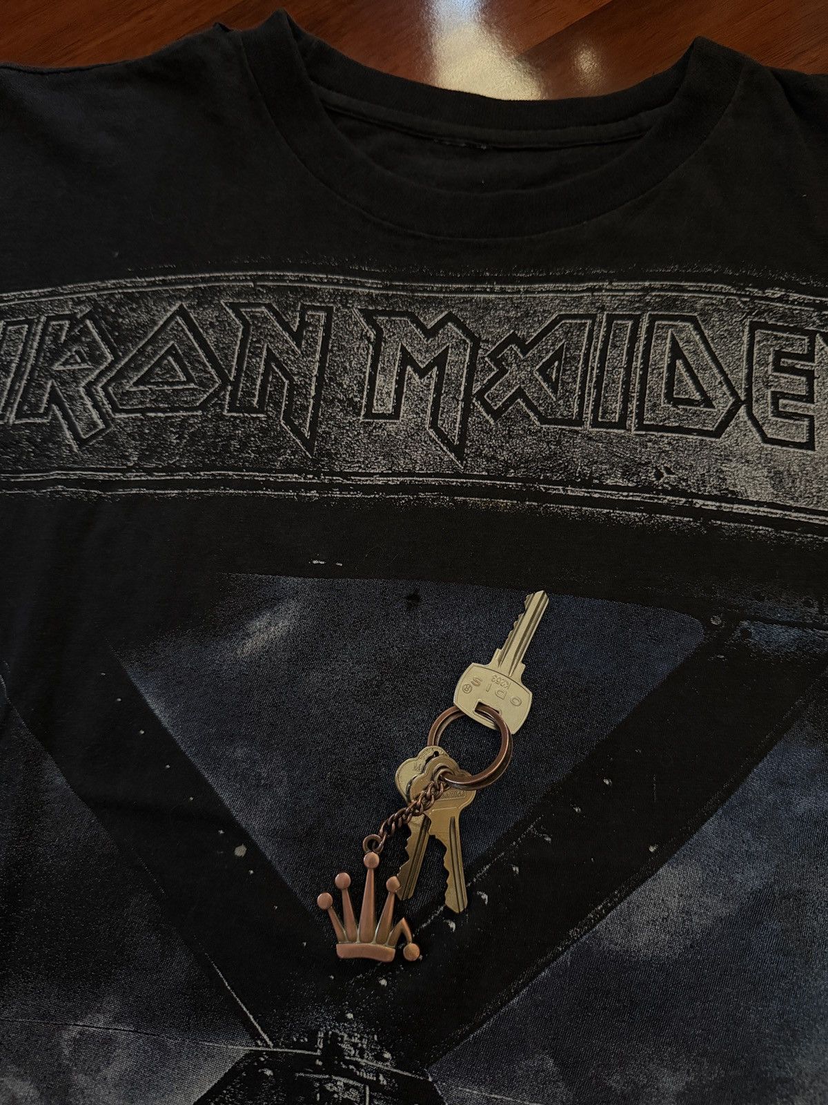 Iron Maiden Vintage 1995 Iron Maiden Double Sided Tee Shirt L Band Tees Size US L / EU 52-54 / 3 - 3 Thumbnail
