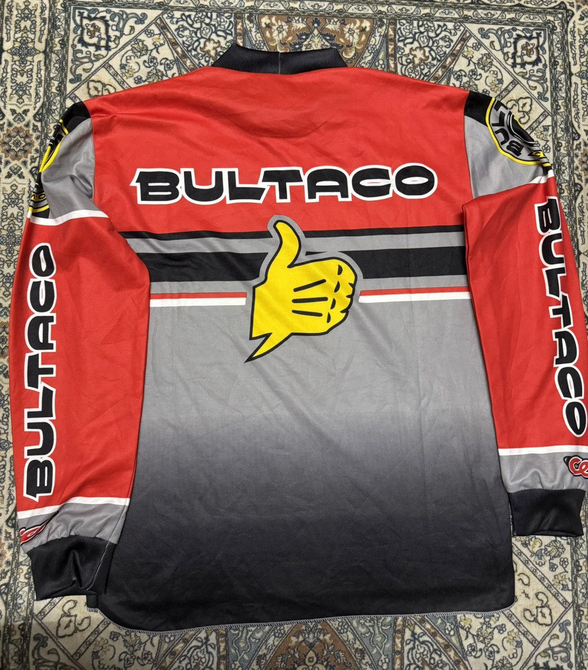 Billabong × Fox Racing Vtg Bultaco racing jersey Size US M / EU 48-50 / 2 - 2 Thumbnail