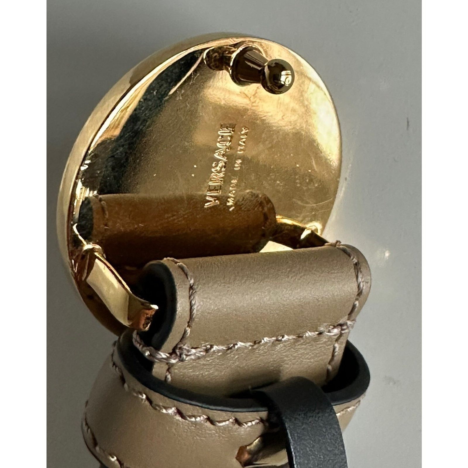 Versace Versace Medusa-Buckle Brown Slim Leather Belt 42 1012369 Size 42 - 7 Thumbnail