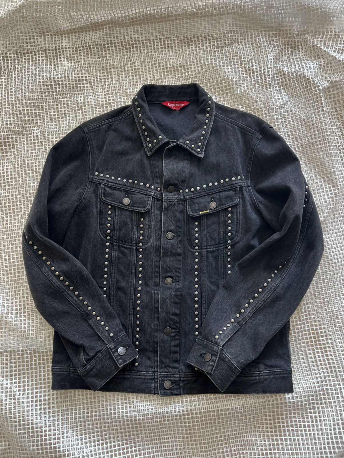 Supreme Studded Denim Trucker Jacket | Grailed