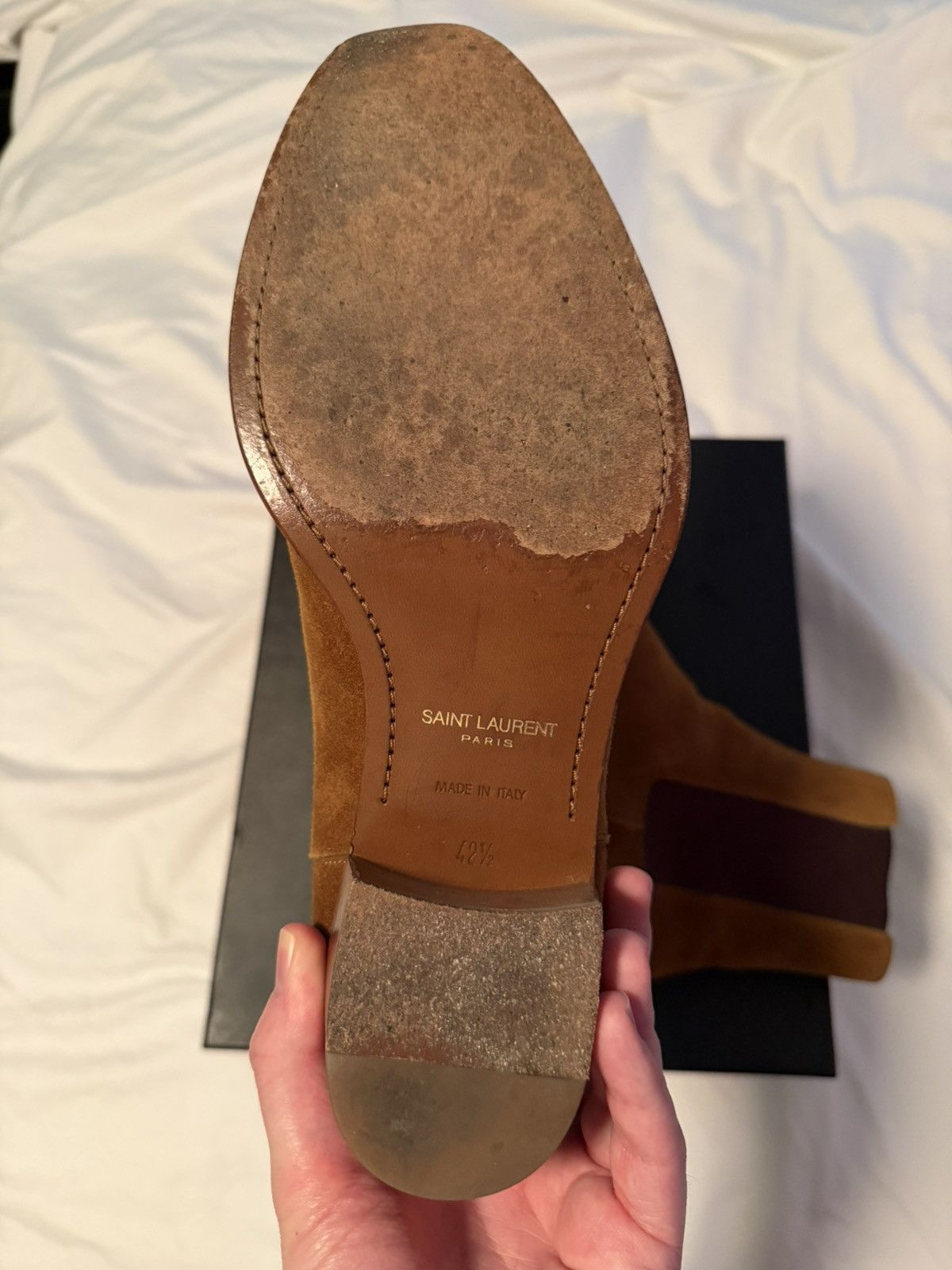 Saint Laurent Paris FW13 Ochre Chelsea Boot Size US 9.5 / EU 42-43 - 4 Thumbnail