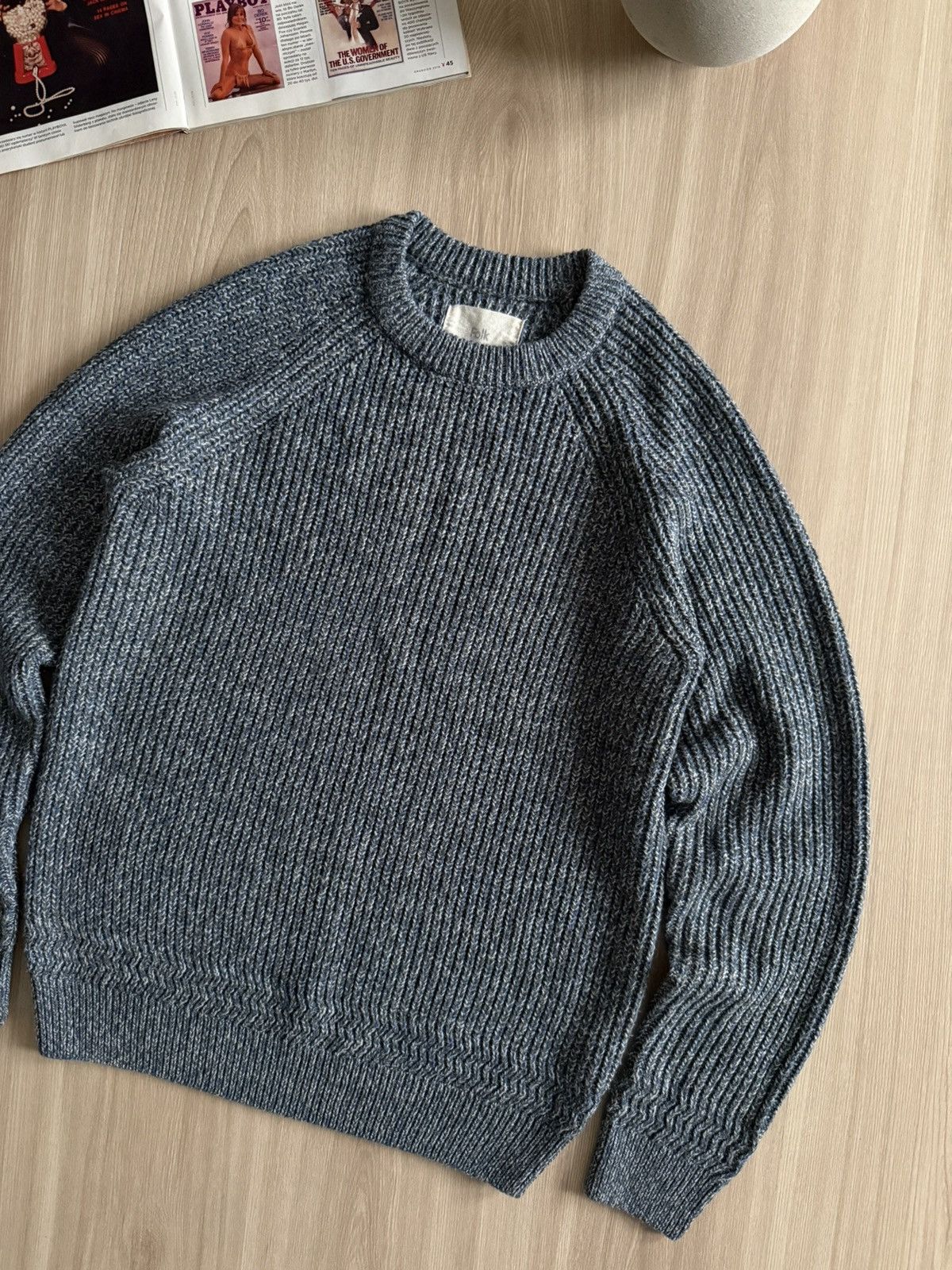Folk Vintage Folk Fisherman Knit Wool Sweater Japanese Style Size US S / EU 44-46 / 1 - 4 Thumbnail